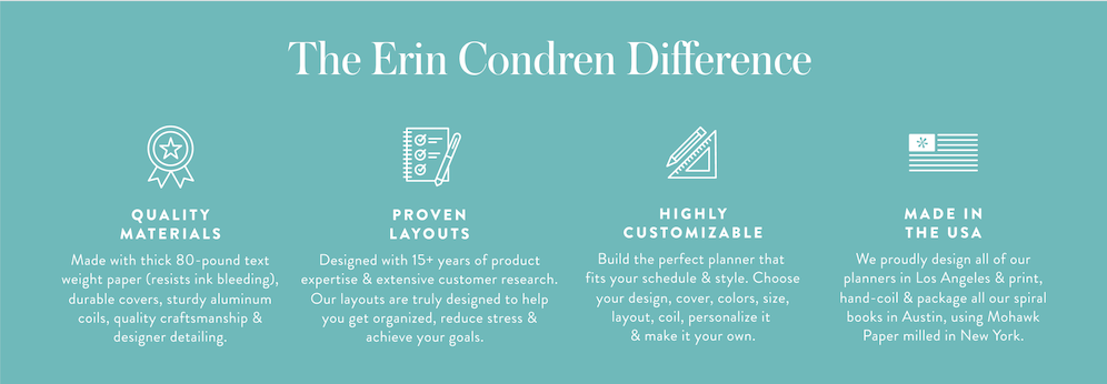 Erin Condren Difference Graphic